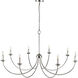 Huxley 8 Light 52 inch Polished Nickel Chandelier Ceiling Light